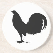 Gamecock Rooster-Silhouette Getränkeuntersetzer (Vorne)