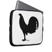 Gamecock Rooster-Silhouette Laptopschutzhülle (Vorne Rechts)