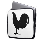 Gamecock Rooster-Silhouette Laptopschutzhülle (Vorderseite Links)