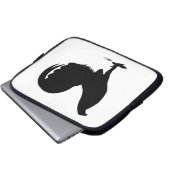 Gamecock Rooster-Silhouette Laptopschutzhülle (Vorne Knopf)