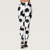 Gamecock Rooster-Silhouette Leggings (Rückseite)