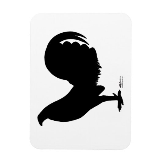 Gamecock Rooster-Silhouette Magnet (Vertikal)
