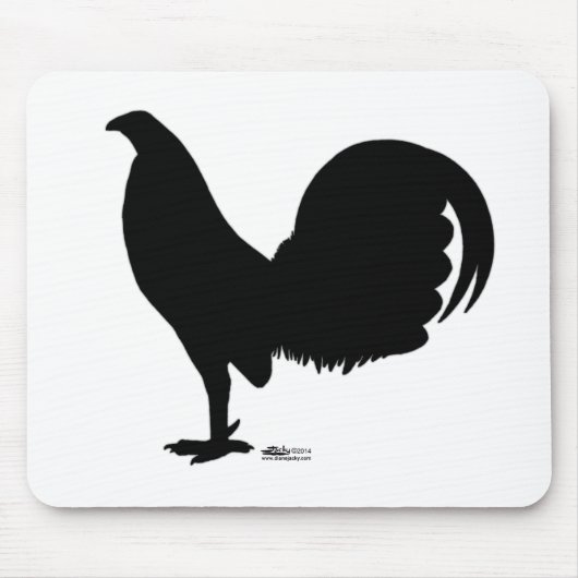 Gamecock Rooster-Silhouette Mousepad (Vorne)