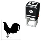 Gamecock Rooster-Silhouette Permastempel (Beispiel)