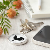 Gamecock Rooster-Silhouette Schlüsselanhänger (Seite)