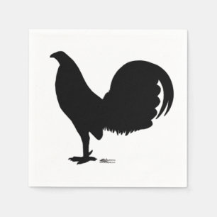 Gamecock Rooster-Silhouette Serviette