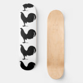 Gamecock Rooster-Silhouette Skateboard (Vorderseite)