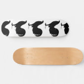 Gamecock Rooster-Silhouette Skateboard (Horizontal)