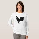 Gamecock Rooster-Silhouette T-Shirt (Vorne ganz)
