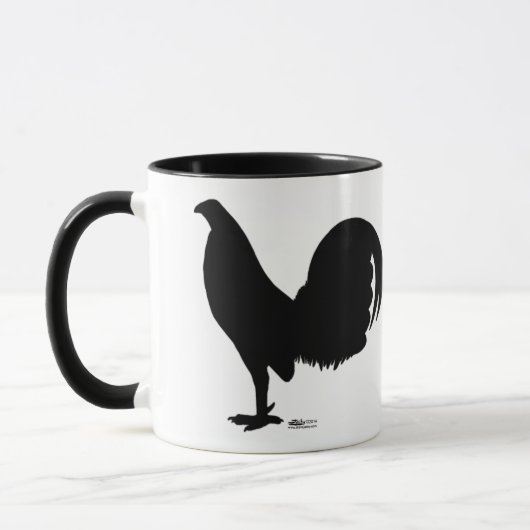 Gamecock Rooster-Silhouette Tasse (Links)