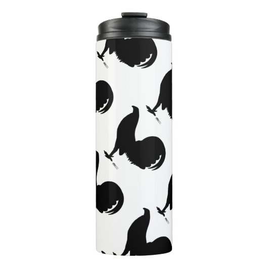 Gamecock Rooster-Silhouette Thermosbecher (Vorderseite)