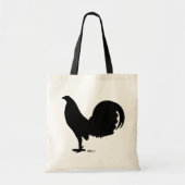Gamecock Rooster-Silhouette Tragetasche (Vorne)