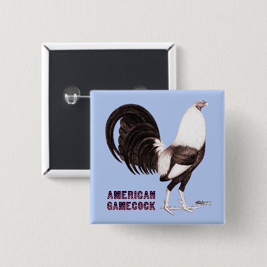 Gamecock Sepia Button (Vorne & Hinten)