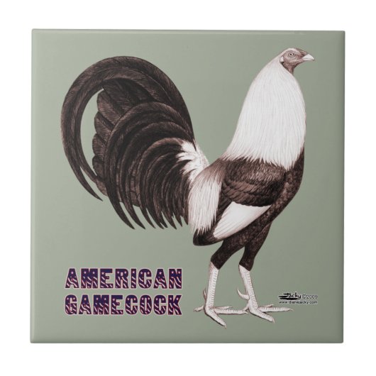 Gamecock Sepia Fliese (Vorderseite)