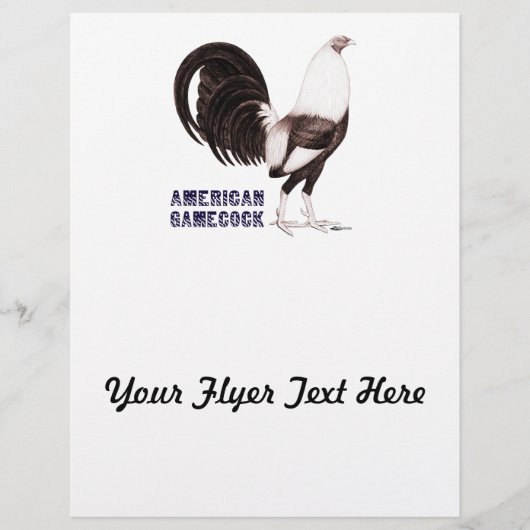 Gamecock Sepia Flyer (Vorne)