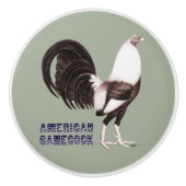 Gamecock Sepia Keramikknauf (Vorderseite)