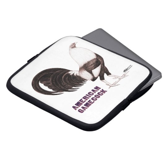 Gamecock Sepia Laptopschutzhülle (Vorne Oben)