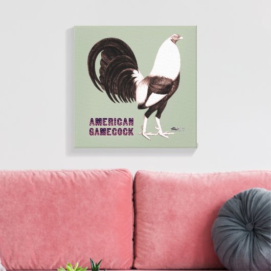 Gamecock Sepia Leinwanddruck (Insitu (Wohnzimmer))