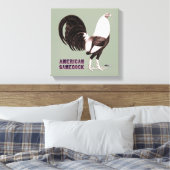 Gamecock Sepia Leinwanddruck (Insitu (Schlafzimmer))