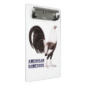 Gamecock Sepia Mini Klemmbrett (Schrägansicht)