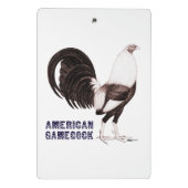 Gamecock Sepia Mini Klemmbrett (Rückseite)