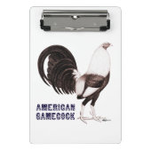 Gamecock Sepia Mini Klemmbrett (Vorderseite)