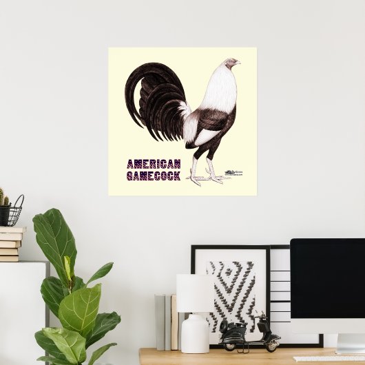 Gamecock Sepia Poster (Heimbüro)