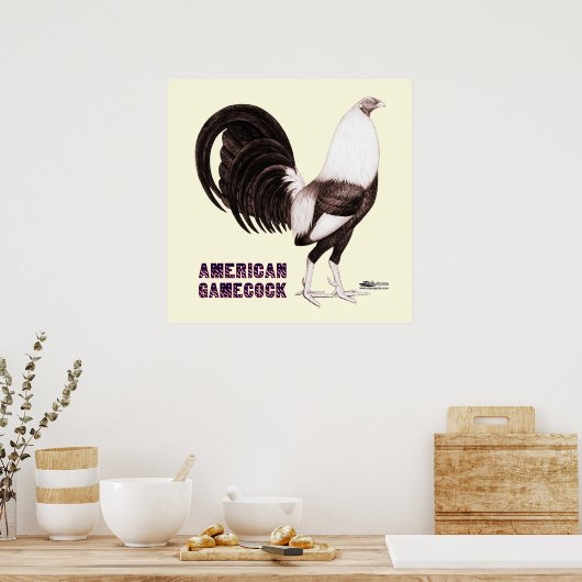 Gamecock Sepia Poster (Küche)