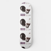 Gamecock Sepia Skateboard (Vorderseite)