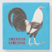 Gamecock Sepia Steinuntersetzer (Vorderseite)