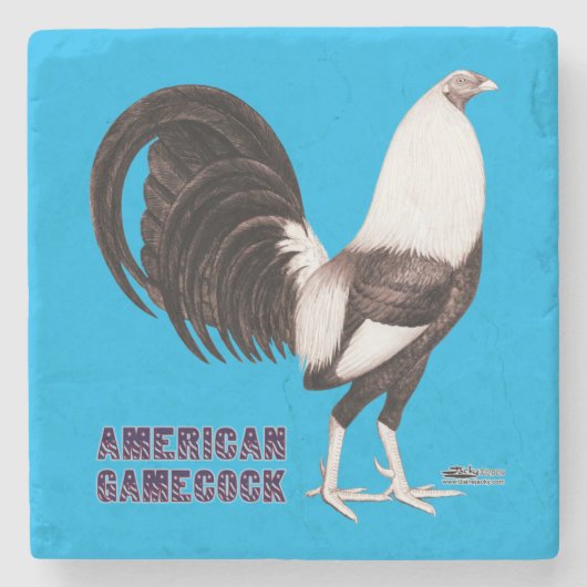 Gamecock Sepia Steinuntersetzer (Vorderseite)