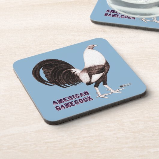 Gamecock Sepia Untersetzer (Linke Seite)