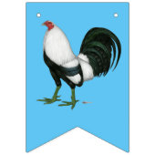 Gamecock Silver Duckwing Wimpelkette (Zweite Fahne)