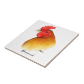 Gamecock Stag Pea Comb Fliese (Seite)