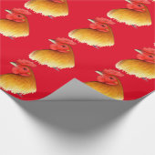 Gamecock Stag Pea Comb Geschenkpapier (Ecke)