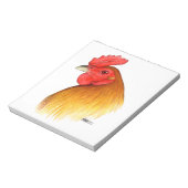Gamecock Stag Pea Comb Notizblock (Rotiert)