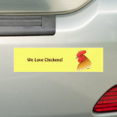 Gamecock Stag Single Comb Autoaufkleber (Auf Auto)