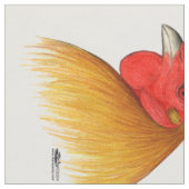 Gamecock Stag Single Comb Stoff (Nahaufnahme)
