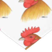 Gamecock Stag Single Comb Tischdecke (Schrägansicht)