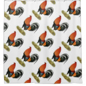 Gamecock Wheaten Rooster Duschvorhang (Vorderseite)