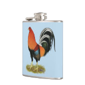 Gamecock Wheaten Rooster Flachmann (Links)