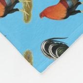 Gamecock Wheaten Rooster Fleecedecke (Ecke)