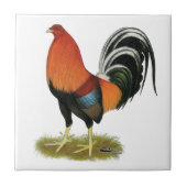 Gamecock Wheaten Rooster Fliese (Vorderseite)