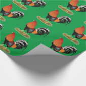 Gamecock Wheaten Rooster Geschenkpapier (Ecke)