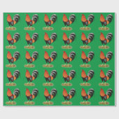 Gamecock Wheaten Rooster Geschenkpapier (Flach)