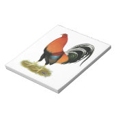 Gamecock Wheaten Rooster Notizblock (Rotiert)
