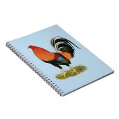 Gamecock Wheaten Rooster Notizblock (Rechte Seite)