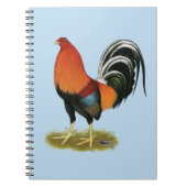 Gamecock Wheaten Rooster Notizblock (Vorderseite)