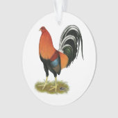 Gamecock Wheaten Rooster Ornament (Vorderseite)