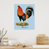 Gamecock Wheaten Rooster Poster (Küche)